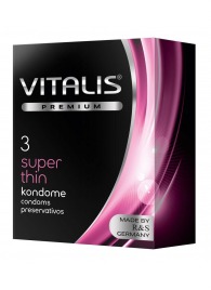 Ультратонкие презервативы VITALIS PREMIUM super thin - 3 шт. - Vitalis - купить с доставкой в Воронеже