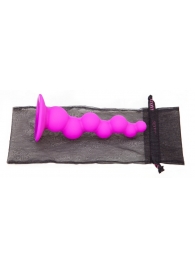 Рельефная лиловая елочка Booty Passion с присоской - 15 см. - Baile