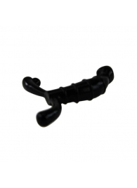 Чёрный стимулятор простаты с рёбрышками - Baile - в Воронеже купить с доставкой