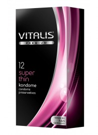 Ультратонкие презервативы VITALIS PREMIUM super thin - 12 шт. - Vitalis - купить с доставкой в Воронеже