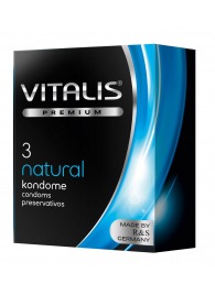 Классические презервативы VITALIS PREMIUM natural - 3 шт. - Vitalis - купить с доставкой в Воронеже