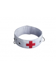 Ошейник с кольцами и красным крестом - Sitabella - купить с доставкой в Воронеже