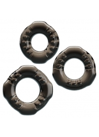 Набор из 3 эластичных дымчатых эрекционных колец - Baile - в Воронеже купить с доставкой