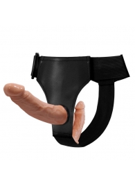 Женский страпон с 2 отростками - внешним и внутренним - Baile - купить с доставкой в Воронеже