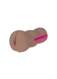 Коричневый вибромастурбатор-анус TONGGGO-Black Angel Auto - KOKOS - в Воронеже купить с доставкой