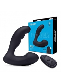 Черный массажер простаты Prober с двойной вибрацией - BlueLine - в Воронеже купить с доставкой