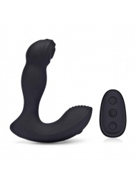 Черный массажер простаты с двойной вибрацией Thumper - BlueLine - в Воронеже купить с доставкой