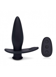 Черный анальный виброплаг для простаты Impaler - 14 см. - BlueLine - в Воронеже купить с доставкой