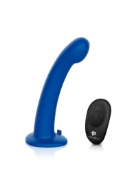 Синяя насадка Remote Control P-Spot G-Spot с черными трусиками - 20 см. - Pegasus - купить с доставкой в Воронеже