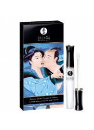 Возбуждающий блеск для губ с ароматом кокоса  Божественное удовольствие  - 10 мл. - Shunga - купить с доставкой в Воронеже