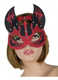 Маска дьяволицы с рожками - LOVETOY (А-Полимер) - купить с доставкой в Воронеже