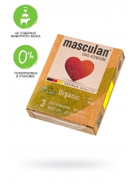 Экологически чистые презервативы Masculan Organic - 3 шт. - Masculan - купить с доставкой в Воронеже