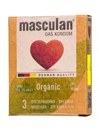 Экологически чистые презервативы Masculan Organic - 3 шт. - Masculan - купить с доставкой в Воронеже