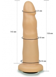 Телесная насадка Harness - 15,8 см. - LOVETOY (А-Полимер) - купить с доставкой в Воронеже