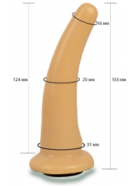 Телесная гладкая насадка Harness - 13,3 см. - LOVETOY (А-Полимер) - купить с доставкой в Воронеже