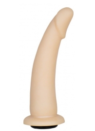 Телесная гладкая насадка-фаллоимитатор Harness - 17 см. - LOVETOY (А-Полимер) - купить с доставкой в Воронеже