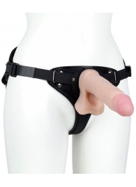 Женский пояс-трусики c 2 насадками и вагинальной пробкой WOMAN LONG - LOVETOY (А-Полимер) - купить с доставкой в Воронеже