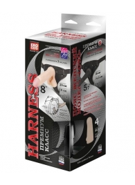 Женский пояс-трусики c 2 насадками и вагинальной пробкой WOMAN LONG - LOVETOY (А-Полимер) - купить с доставкой в Воронеже