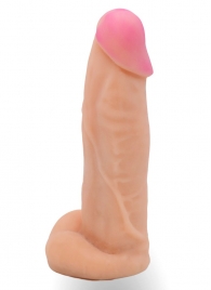 Телесная насадка на Harness с коннектором в ламинате - 20 см. - LOVETOY (А-Полимер) - купить с доставкой в Воронеже