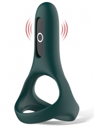 Изумрудное виброкольцо Magic Motion Rise с подхватом мошонки - Magic Motion - в Воронеже купить с доставкой