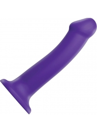 Фиолетовый фаллоимитатор-насадка Strap-On-Me Dildo Dual Density size L - 19 см. - Strap-on-me - купить с доставкой в Воронеже