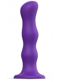 Фиолетовая насадка Strap-On-Me Dildo Geisha Balls size XL - Strap-on-me - купить с доставкой в Воронеже