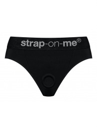 Черные трусики для насадок Heroine Lingerie Harness - size S - Strap-on-me - купить с доставкой в Воронеже