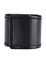 Хомут-утяжка для мошонки из искусственной кожи на липучке VELCRO BALL STRETCHER- 4 см. - BlueLine - в Воронеже купить с доставкой