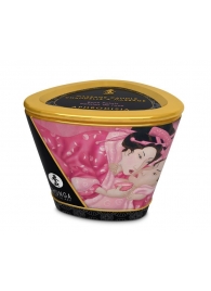 Массажная свеча Rose Petals с ароматом розы - 170 мл. - Shunga - купить с доставкой в Воронеже