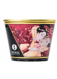 Массажная  свеча Sparkling Strawberry Wine с ароматом клубничного вина - 170 мл. - Shunga - купить с доставкой в Воронеже