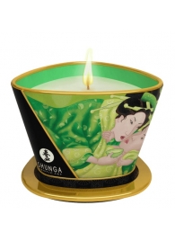 Массажная свеча Exotic Green Tea с ароматом зелёного чая - 170 мл. - Shunga - купить с доставкой в Воронеже