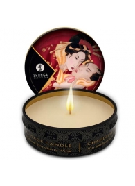 Массажная свеча Sparkling Strawberry Wine с ароматом клубничного вина - 30 мл. - Shunga - купить с доставкой в Воронеже