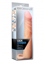 Телесная насадка на пенис Cock Xtender - 17,7 см. - Blush Novelties - в Воронеже купить с доставкой