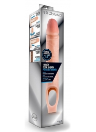 Телесная насадка на пенис 10 Inch Cock Sheath Extender - 25 см. - Blush Novelties - в Воронеже купить с доставкой