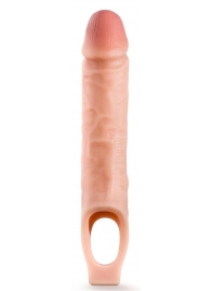 Телесная насадка на пенис 10 Inch Cock Sheath Extender - 25 см. - Blush Novelties - в Воронеже купить с доставкой