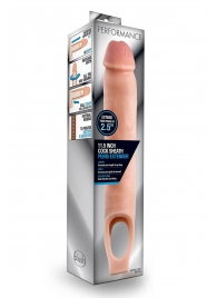 Телесная насадка на пенис 11.5 Inch Cock Sheath Penis Extender - 29,2 см. - Blush Novelties - в Воронеже купить с доставкой