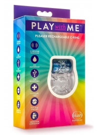 Фиолетовое эрекционное виброкольцо Pleaser Rechargeable C-Ring - Blush Novelties - в Воронеже купить с доставкой