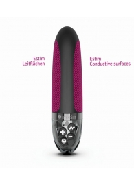 Черный вибратор с электростимуляцией Sleak Freak - 14 см. - MyStim - купить с доставкой в Воронеже