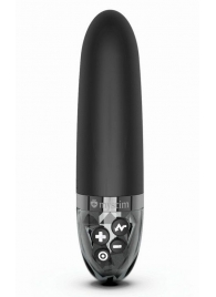 Черный вибратор с электростимуляцией Sleak Freak - 14 см. - MyStim - купить с доставкой в Воронеже