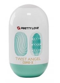 Бирюзовый мастурбатор-яйцо Twist Angel - Baile - в Воронеже купить с доставкой