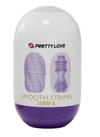 Сиреневый мастурбатор-яйцо Smooth Stripes - Baile - в Воронеже купить с доставкой