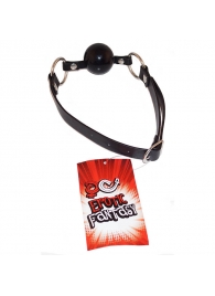 Силиконовый черный кляп-шарик на ремне Black Ballgag - Erotic Fantasy - купить с доставкой в Воронеже