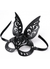 Черная ажурная маска  Зайка  с ушками - Crazy Handmade - купить с доставкой в Воронеже