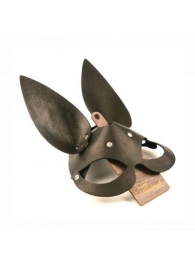 Черная гладкая маска  Зайка  с длинными ушками - Crazy Handmade - купить с доставкой в Воронеже