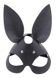 Черная гладкая маска  Зайка  с длинными ушками - Crazy Handmade - купить с доставкой в Воронеже