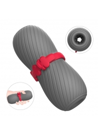 Серый эластичный мастурбатор с утяжкой - S-HANDE - в Воронеже купить с доставкой