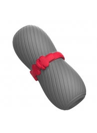 Серый эластичный мастурбатор с утяжкой - S-HANDE - в Воронеже купить с доставкой