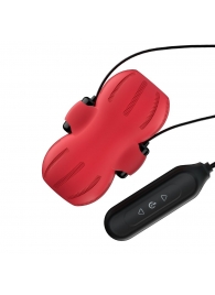 Красный тугой мастурбатор с вибропулями  и пультом - S-HANDE - в Воронеже купить с доставкой