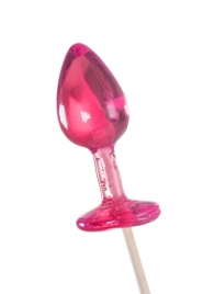 Розовый леденец  в форме анальной втулки со вкусом айриш крим - 29 гр. - Sosuчki - купить с доставкой в Воронеже