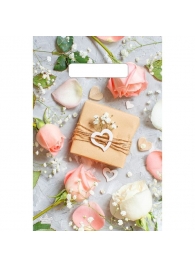 Полиэтиленовый пакет  Подарочек  с вырубной усиленной ручкой - 20 х 30 см. - Сима-Ленд - купить с доставкой в Воронеже